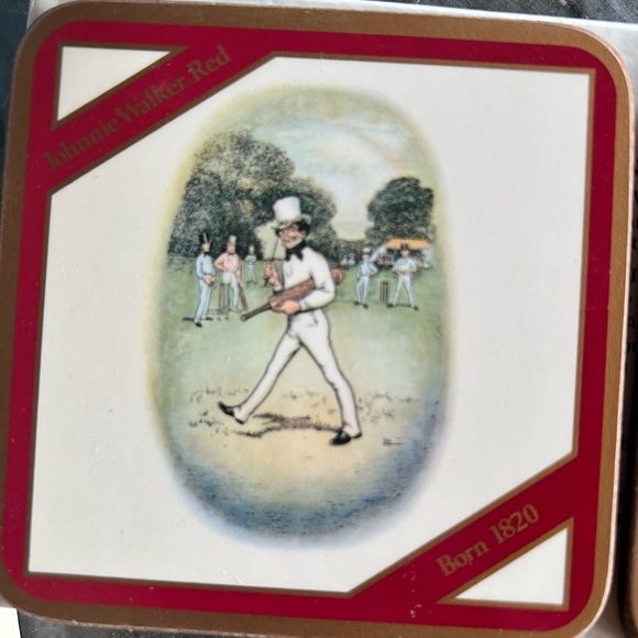 Johnnie Walker Red Vintage Never Used Coasters in Original Box - Picture 13 of 15